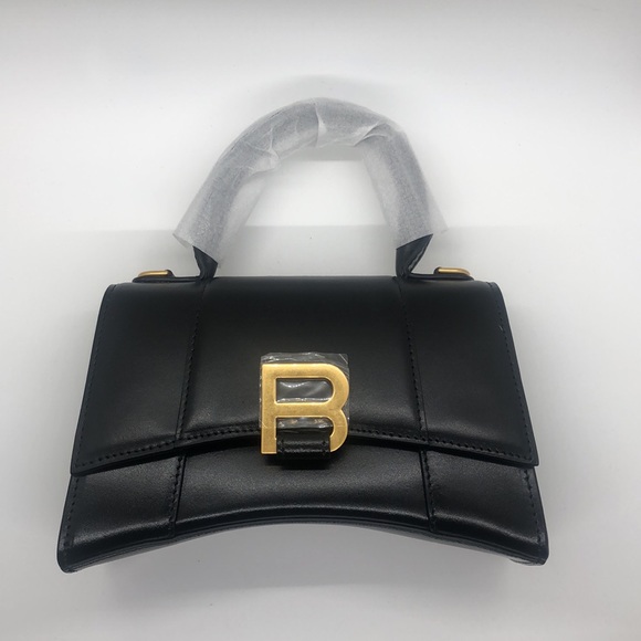 Balenciaga Black Mini Bag with Gold Accents - Picture 3 of 7